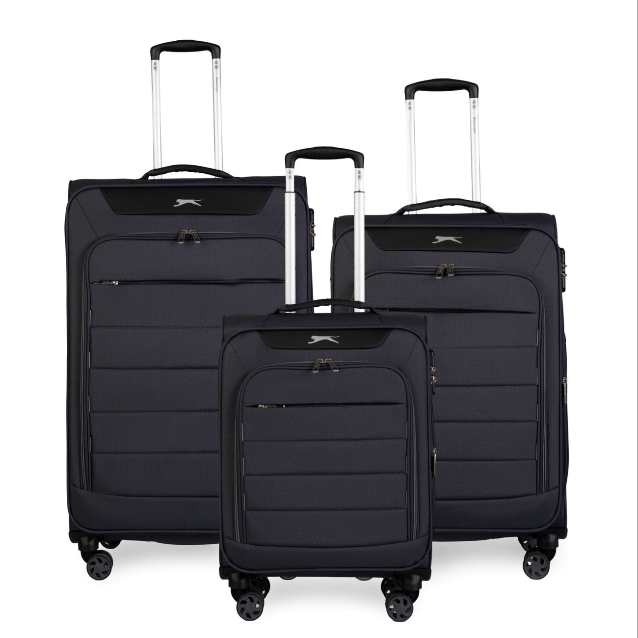 סט 3 מזוודות קלות משקל מבית מותג היוקרה SLAZENGER דגם C-LITE
