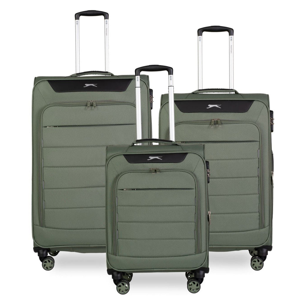סט 3 מזוודות קלות משקל מבית מותג היוקרה SLAZENGER דגם C-LITE