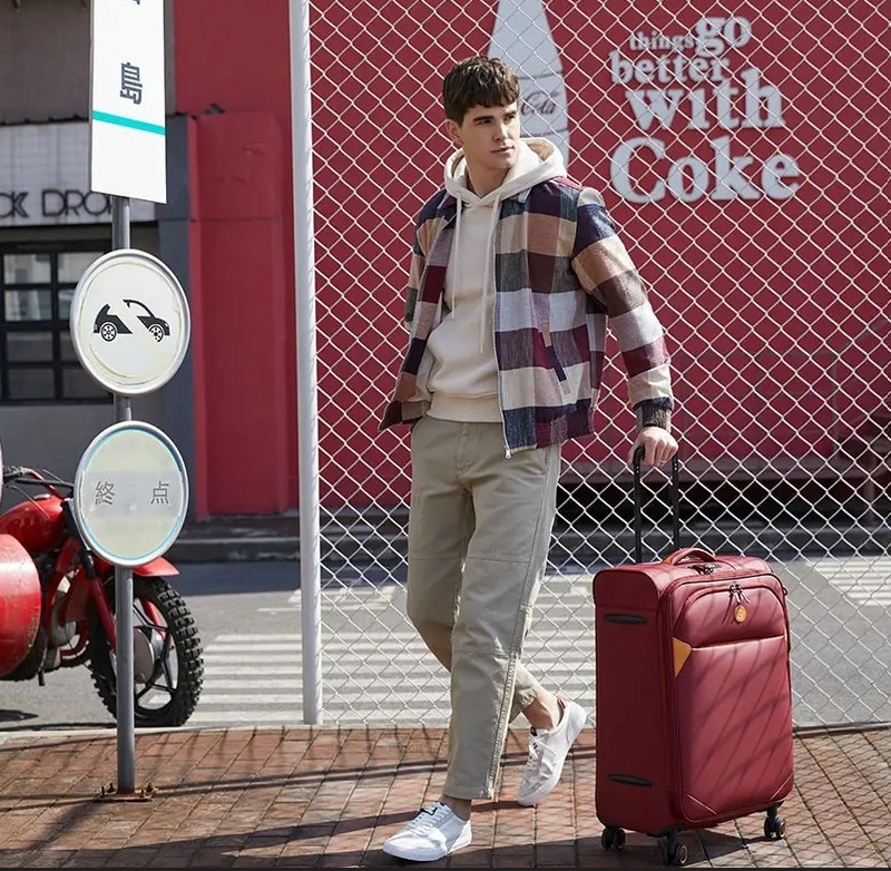 סט 3 מזוודות בד סופר-לייט קלות במיוחד דגם CAMBRIDGE מבית היוקרה VERAGE אנגליה