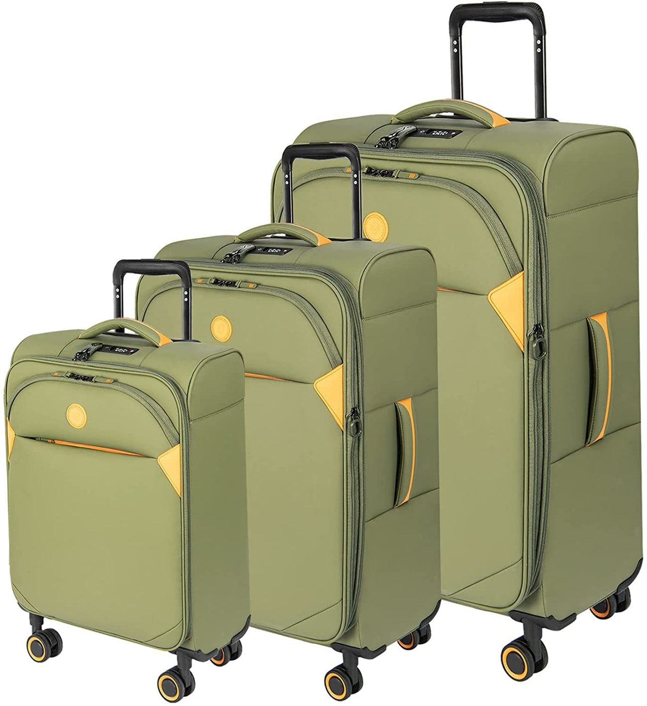 סט 3 מזוודות בד סופר-לייט קלות במיוחד דגם CAMBRIDGE מבית היוקרה VERAGE אנגליה