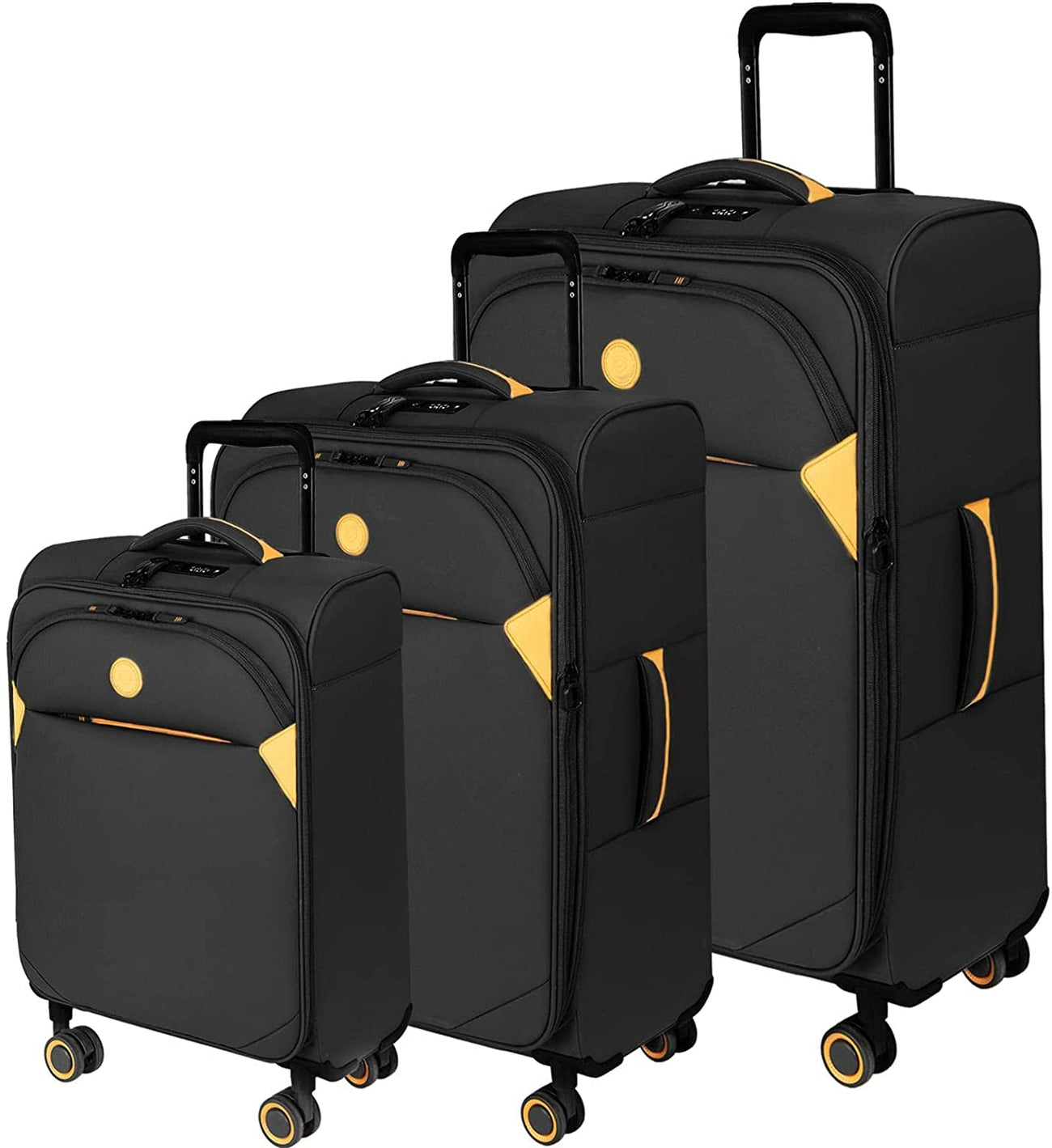 סט 3 מזוודות בד סופר-לייט קלות במיוחד דגם CAMBRIDGE מבית היוקרה VERAGE אנגליה