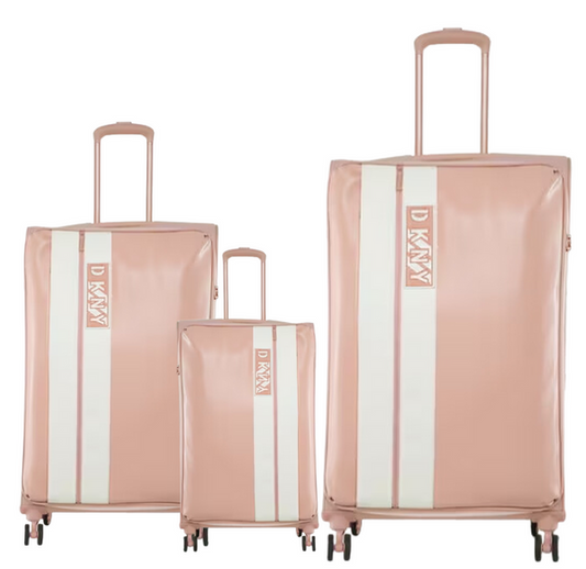 סט 3 מזוודות בד קלות ואופנתיות מבית DONNA KARAN DKNY דגם INSTINCT 408