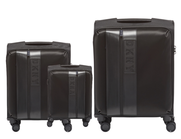 סט 3 מזוודות בד קלות ואופנתיות מבית DONNA KARAN DKNY דגם INSTINCT 408