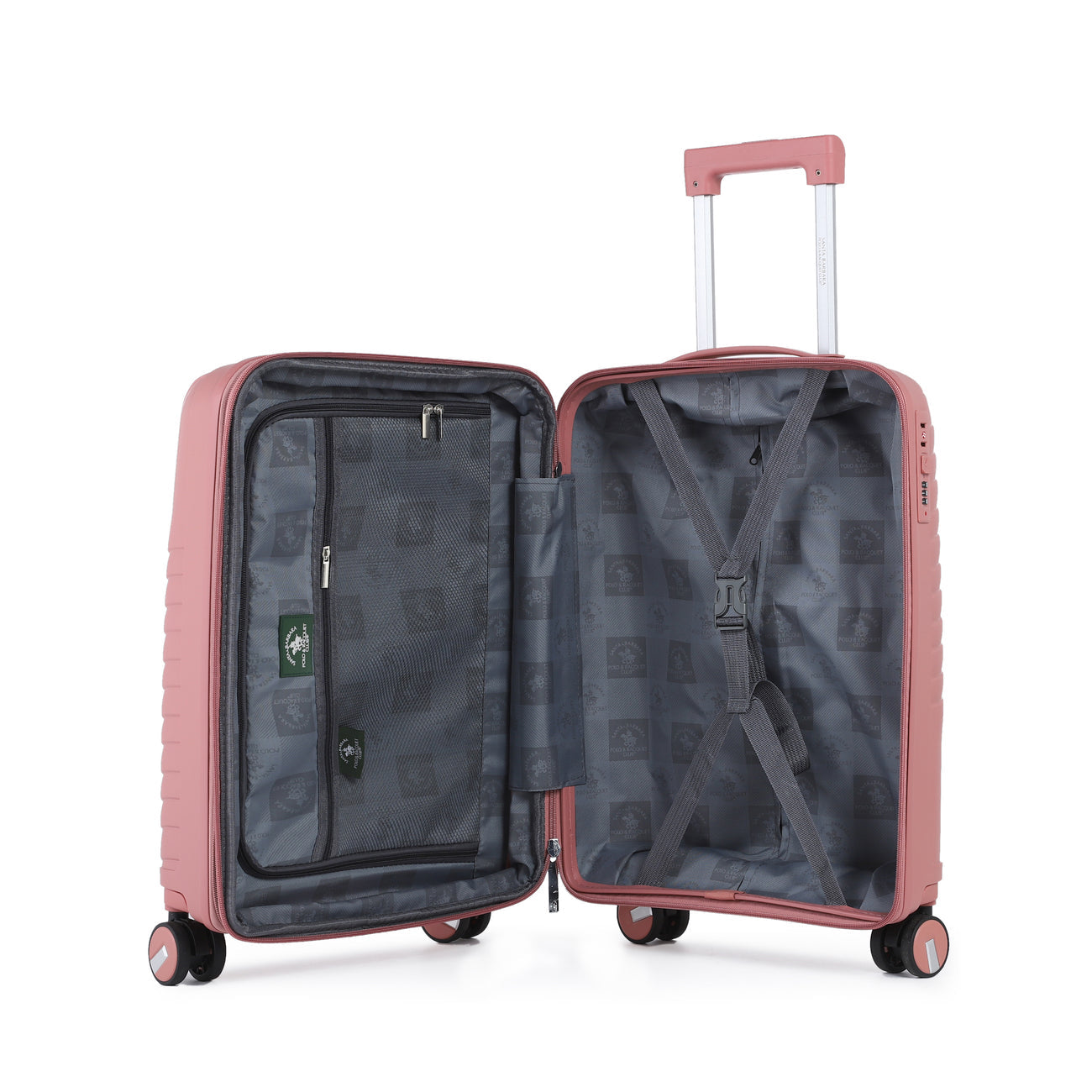 סט 3 מזוודות קשיחות בלתי שבירות PP דגם STAMFORD מבית המותג היוקרתי POLO CLUB