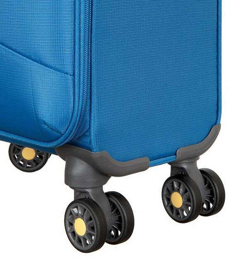 זוג מזוודות בד (גדולה+טרולי עליה למטוס) קלות במיוחד דגם BRISTOL מבית היוקרה VERAGE אנגליה