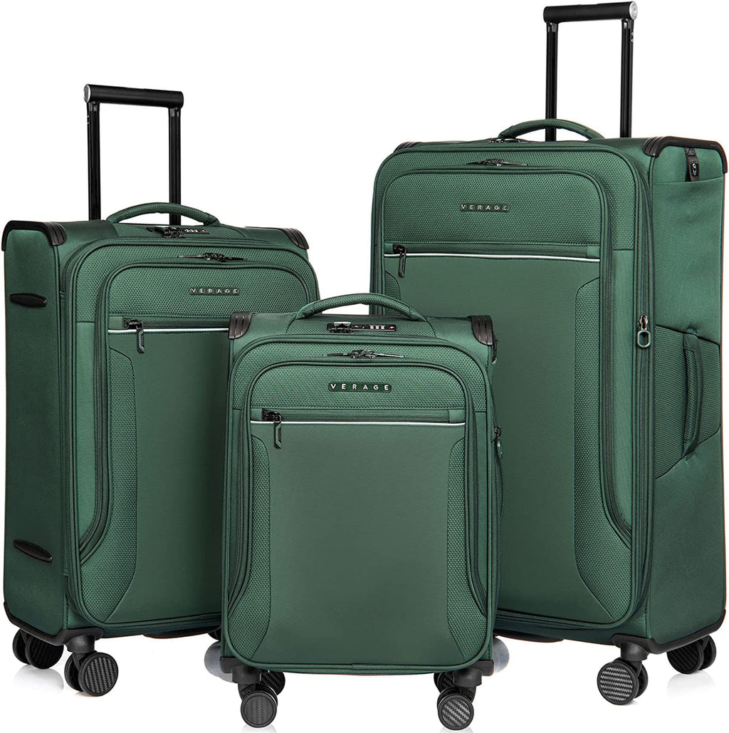 סט 3 מזוודות בד קלות במיוחד דגם TOLEDO 3 PREMIUM מבית היוקרה VERAGE אנגליה