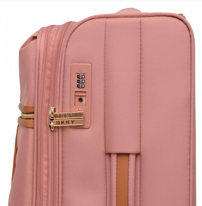 סט 3 מזוודת בד קלות ואופנתיות מבית DONNA KARAN DKNY דגם AUTOGRAPH