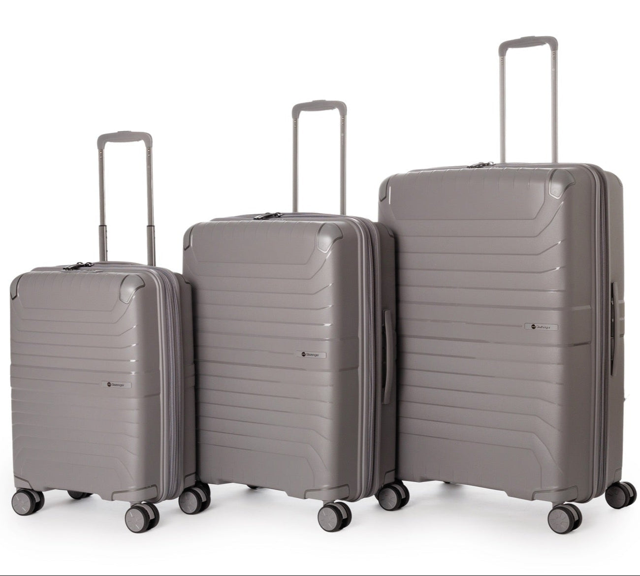 סט מזוודות קשיחות 100% פוליפרופילן אחריות נגד שבר מבית המותג האנגלי SLAZENGER דגם SPIRIT