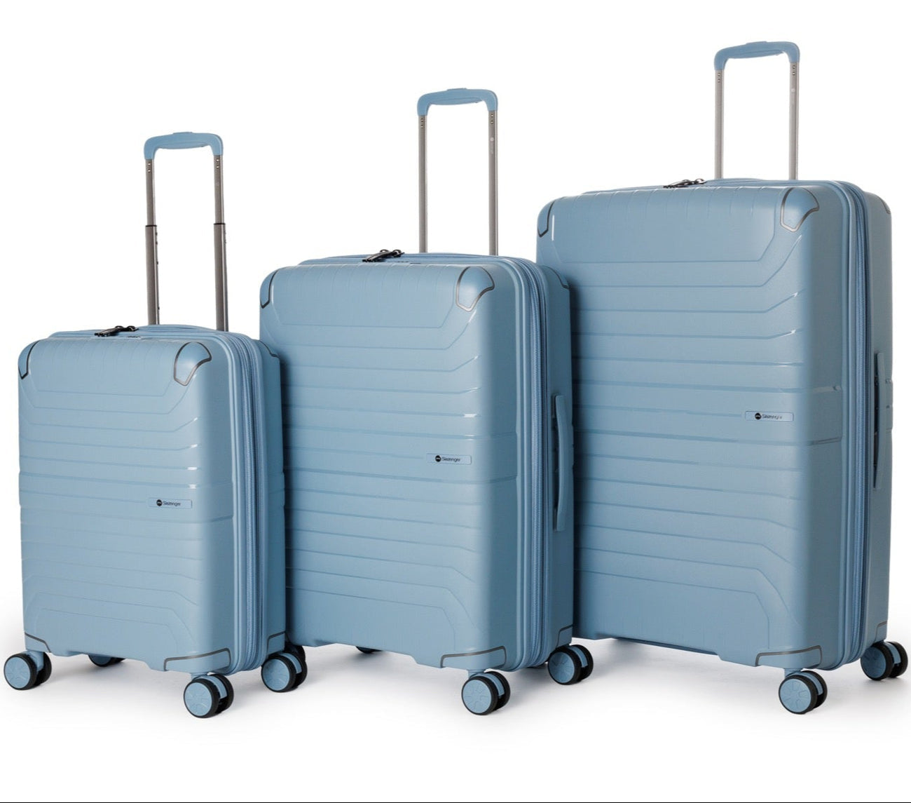 סט מזוודות קשיחות 100% פוליפרופילן אחריות נגד שבר מבית המותג האנגלי SLAZENGER דגם SPIRIT