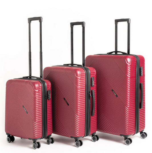 סט 3 מזוודות קשיחות מבית SLAZENGER דגם SILVERSTONE