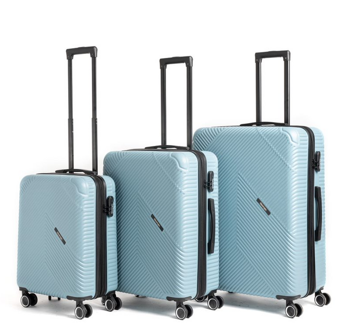 סט 3 מזוודות קשיחות מבית SLAZENGER דגם SILVERSTONE