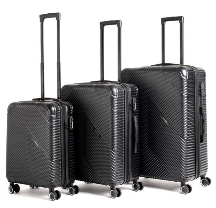 סט 3 מזוודות קשיחות מבית SLAZENGER דגם SILVERSTONE