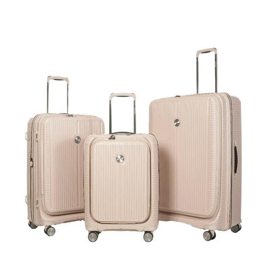 סט שלישיית מזוודות יוקרה קשיחות מהסדרה עטורת הפרסים מבית VERAGE דגם ROME MONTI