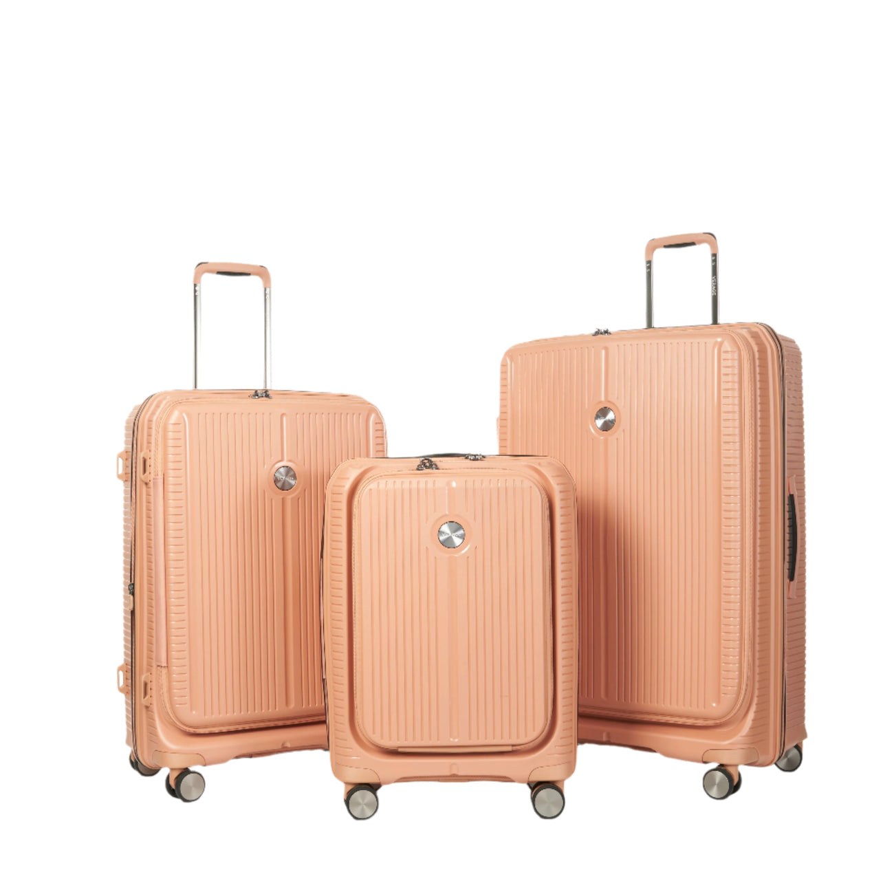 סט שלישיית מזוודות יוקרה קשיחות מהסדרה עטורת הפרסים מבית VERAGE דגם ROME MONTI