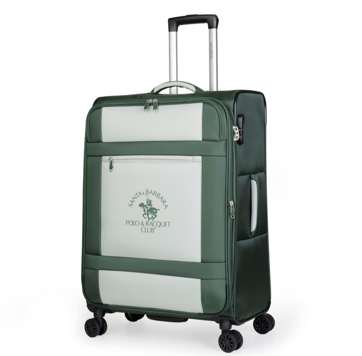 סט 3 מזוודות בד XL מתרחבות בעיצוב מודרני מבית המותג היוקרתי POLO CLUB דגם LOS ANGELES