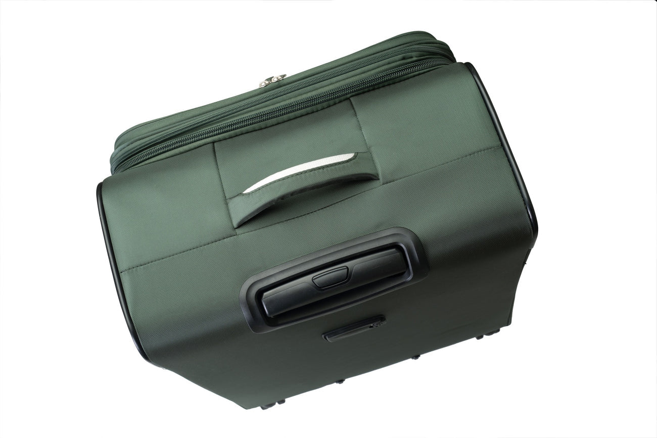 סט 3 מזוודות בד XL מתרחבות בעיצוב מודרני מבית המותג היוקרתי POLO CLUB דגם LOS ANGELES