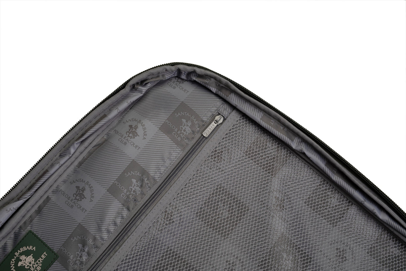 סט 3 מזוודות בד XL מתרחבות בעיצוב מודרני מבית המותג היוקרתי POLO CLUB דגם LOS ANGELES