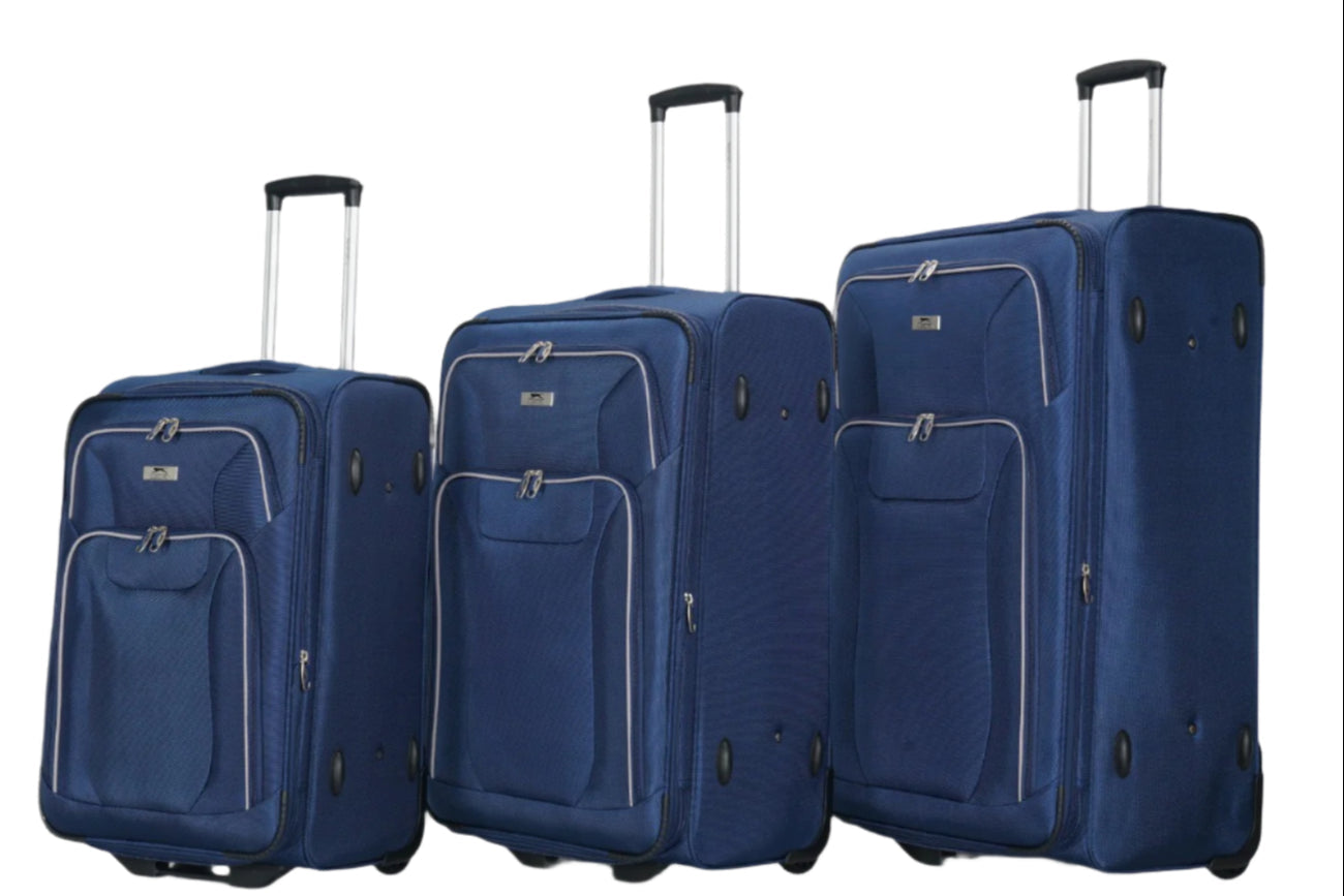 סט 3 מזוודות חזקות שני גלגלים SLAZENGER דגם LINCOLN