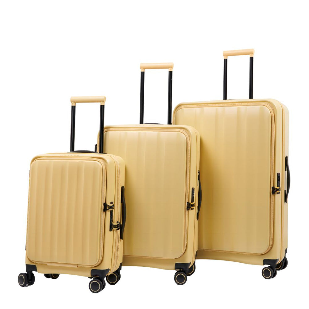 סט 3 מזוודות קשיחות ויוקרתיות מבית VERAGE דגם GREENWICH