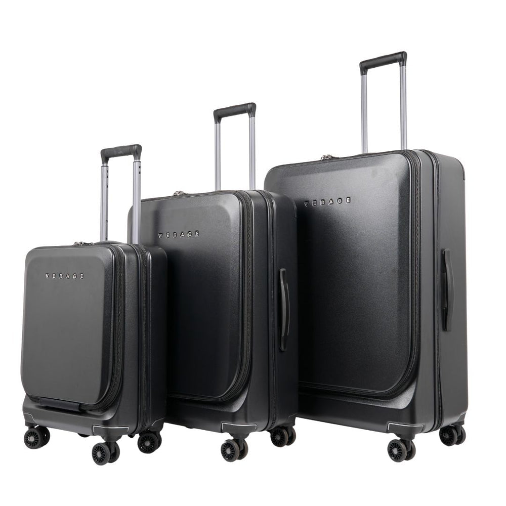 סט 3 מזוודות קשיחות דגם LEADER III של המותג VERAGE מסדרת הפרימיום