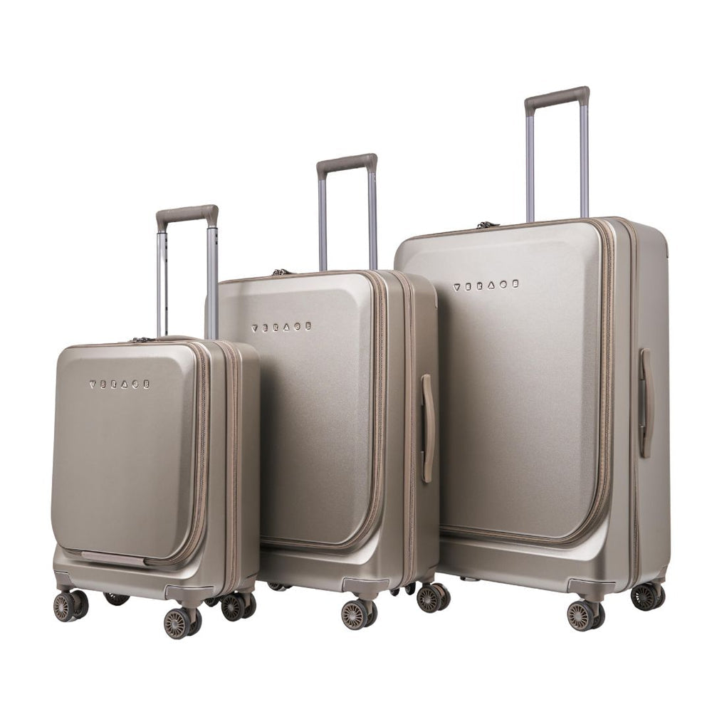 סט 3 מזוודות קשיחות דגם LEADER III של המותג VERAGE מסדרת הפרימיום