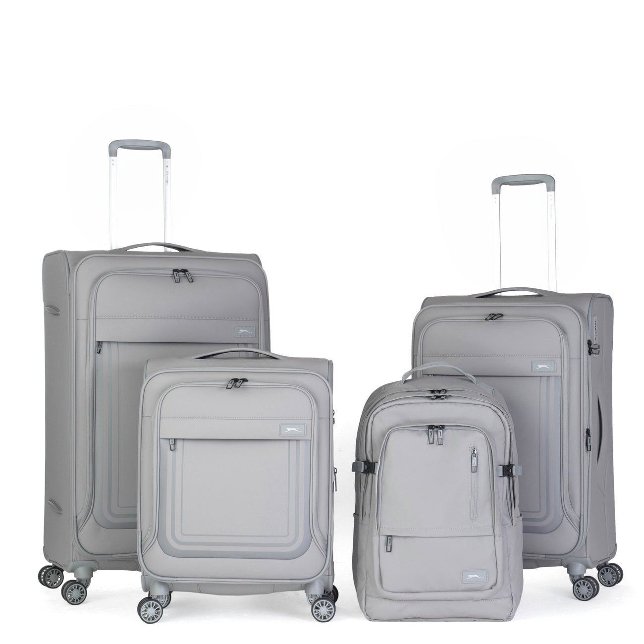 סט מזוודות בד+ תיק גב עלייה למטוס פרימיום דגם ICON מבית המותג האנגלי SLAZENGER