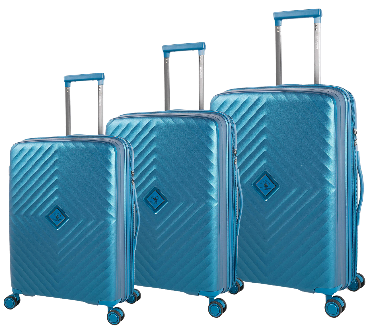 סט 3 מזוודות קשיחות בלתי שבירות PP דגם MILAN מבית המותג היוקרתי POLO CLUB