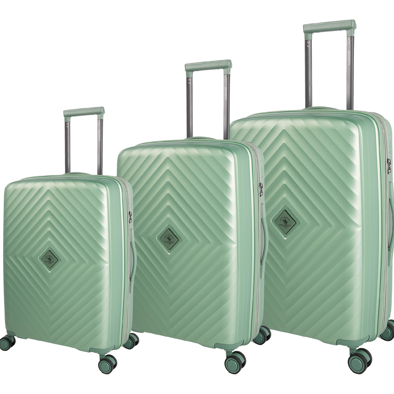 סט 3 מזוודות קשיחות בלתי שבירות PP דגם MILAN מבית המותג היוקרתי POLO CLUB