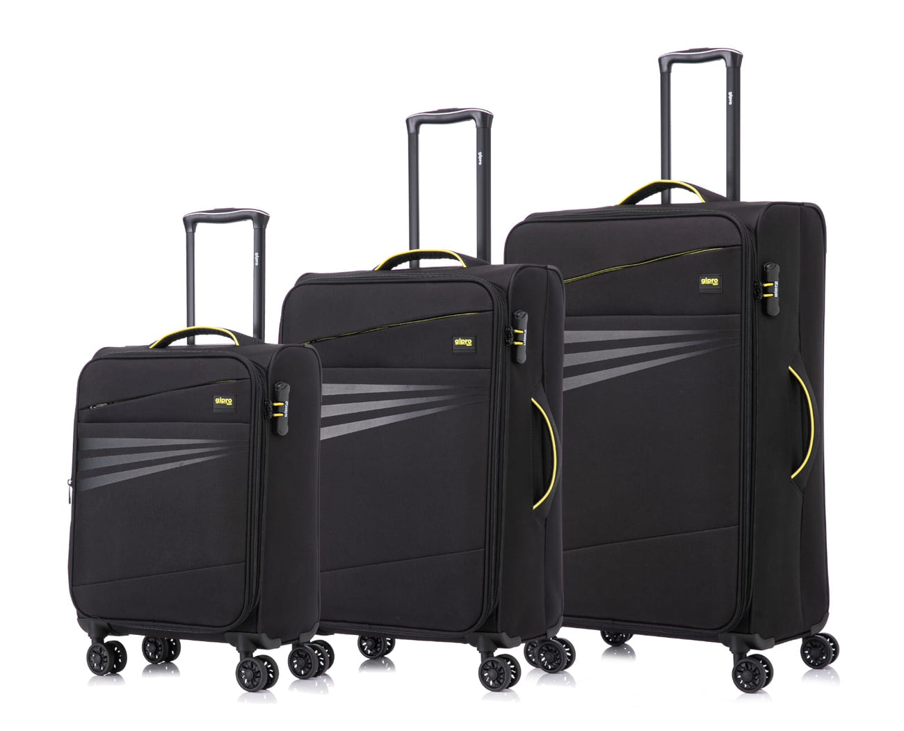 סט מזוודות בד דגם OSAKA מבית המותג GIPRO JAPAN