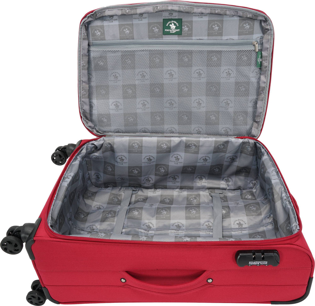 סט 3 מזוודות בד רכות וקלות מבית POLO CLUB דגם FLORIDA