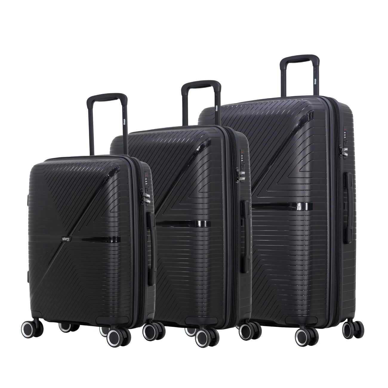 סט מזוודות קשיחות איכותיות בלתי שבירות PP דגם LYNX מבית המותג GIPRO JAPAN