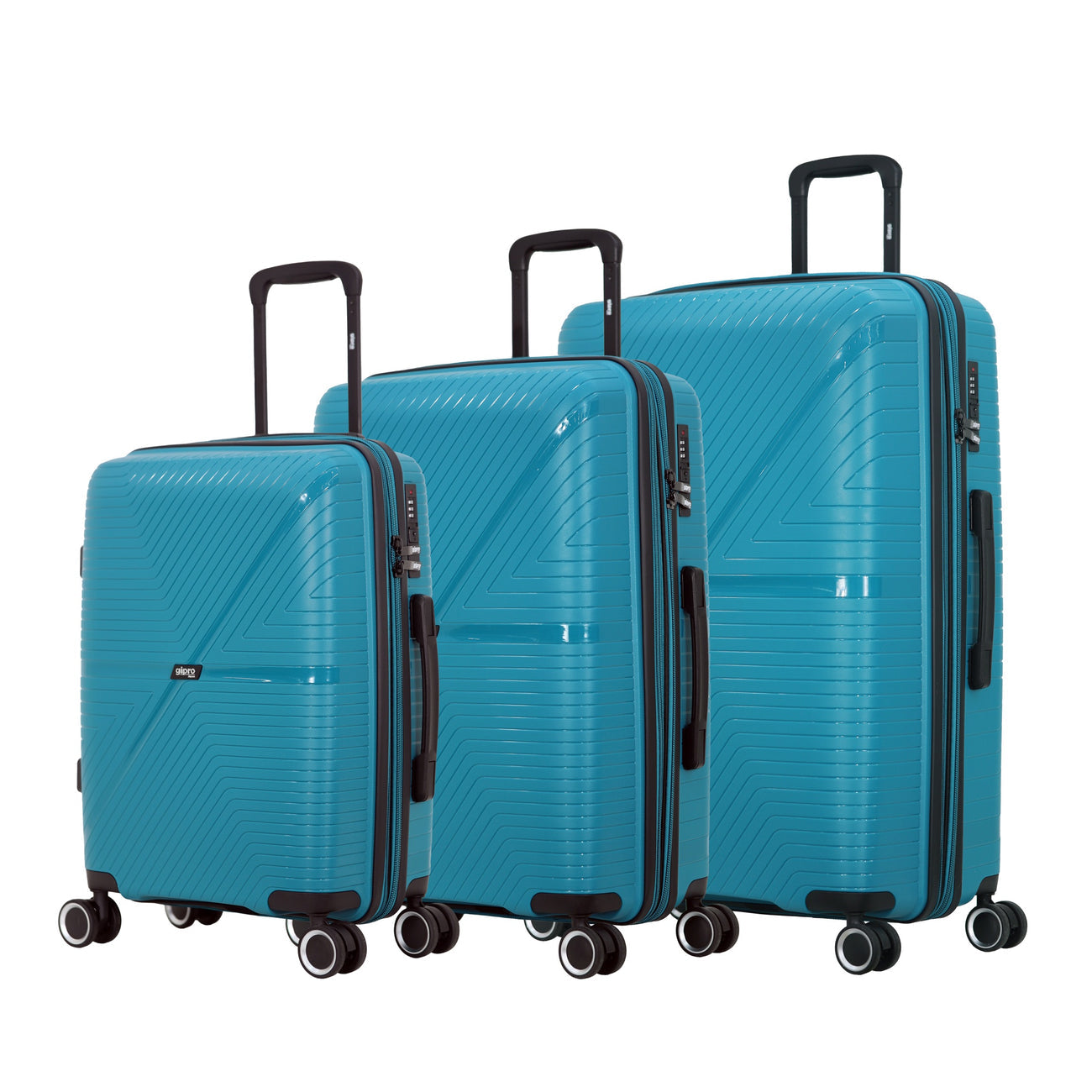 סט מזוודות קשיחות איכותיות בלתי שבירות PP דגם LYNX מבית המותג GIPRO JAPAN