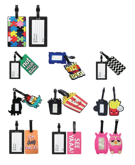 זוג תגי שם למזוודה