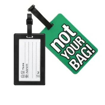 זוג תגי שם למזוודה