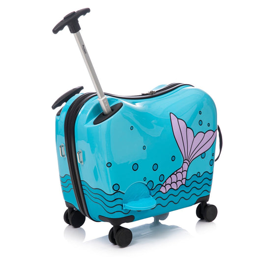 מזוודת טרולי לילדים צבעונית ומעוצבת מבית MARSHMELO דגם WHEELY הלהיט שהילדים עפים עליו