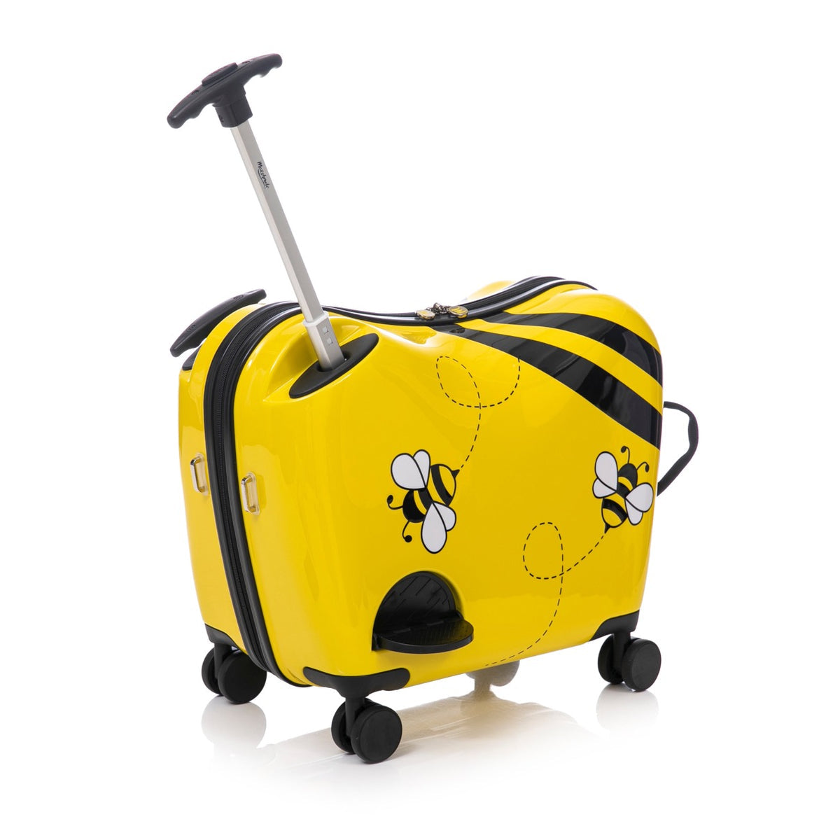 מזוודת טרולי לילדים צבעונית ומעוצבת מבית MARSHMELO דגם WHEELY הלהיט שהילדים עפים עליו