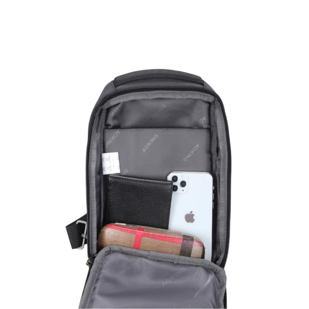 תיק צד אוכף שחור פונקציונלי לגבר AOKING SY3096-5