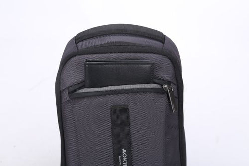 תיק צד אוכף שחור פונקציונלי לגבר AOKING SY3096-5