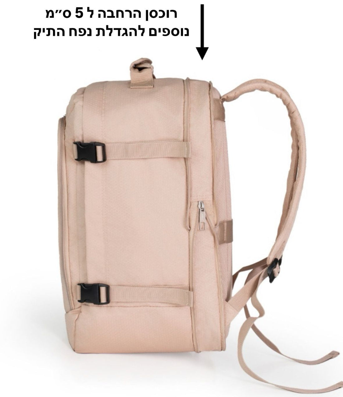 תיק עליה למטוס מתרחב מתאים לחברות לואו קוסט מבית SLAZENGER דגם C-LITE CABIN