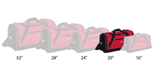 תיק ספורט וטיולים מבית SLAZENGER בחמישה גדלים 16"–32"