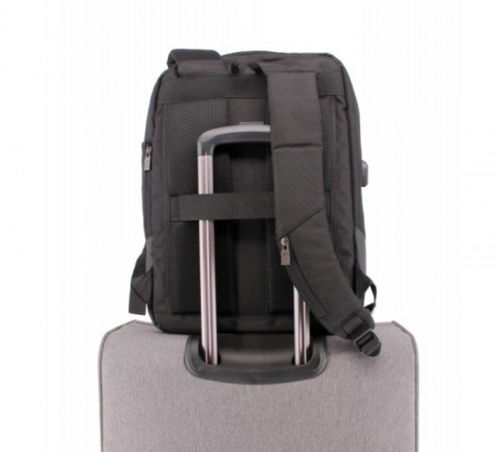 תיק גב עסקי יוקרתי ופונקציונלי ללפטופ 15.6" מבית המותג השוויצרי SWISSBRAND דגם NORWICH