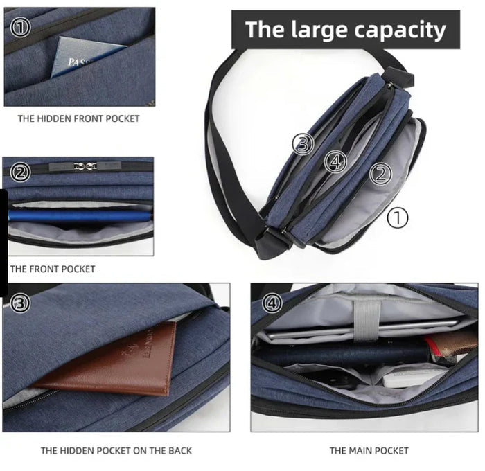 תיק צד עסקי פונקציונלי למחשב נייד 15.6" מבית AOKING