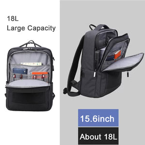 תיק גב דק וקל מאוד עם שקע USB מבית המותג AOKING למחשב נייד 15.6"