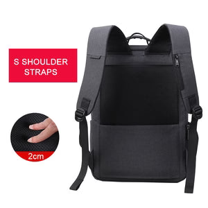 תיק גב דק וקל מאוד עם שקע USB מבית המותג AOKING למחשב נייד 15.6"