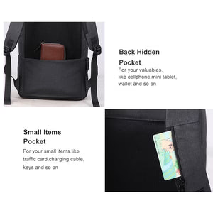 תיק גב דק וקל מאוד עם שקע USB מבית המותג AOKING למחשב נייד 15.6"