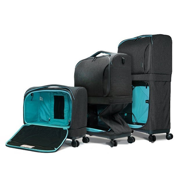 מזוודת טרולי מודולרית 2 ב-1 מזוודה קטנה שהופכת לגדולה ROLLUX FUGU