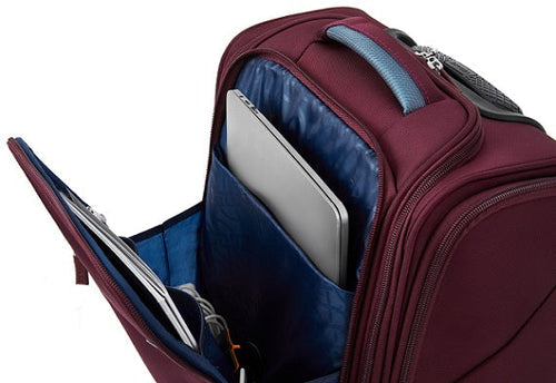 טרולי יוקרתי 2 גלגלים קטן 14.5" UNDERSEAT מתחת למושב המטוס הכולל USB מבית VERAGE דגם VISIONARY IV