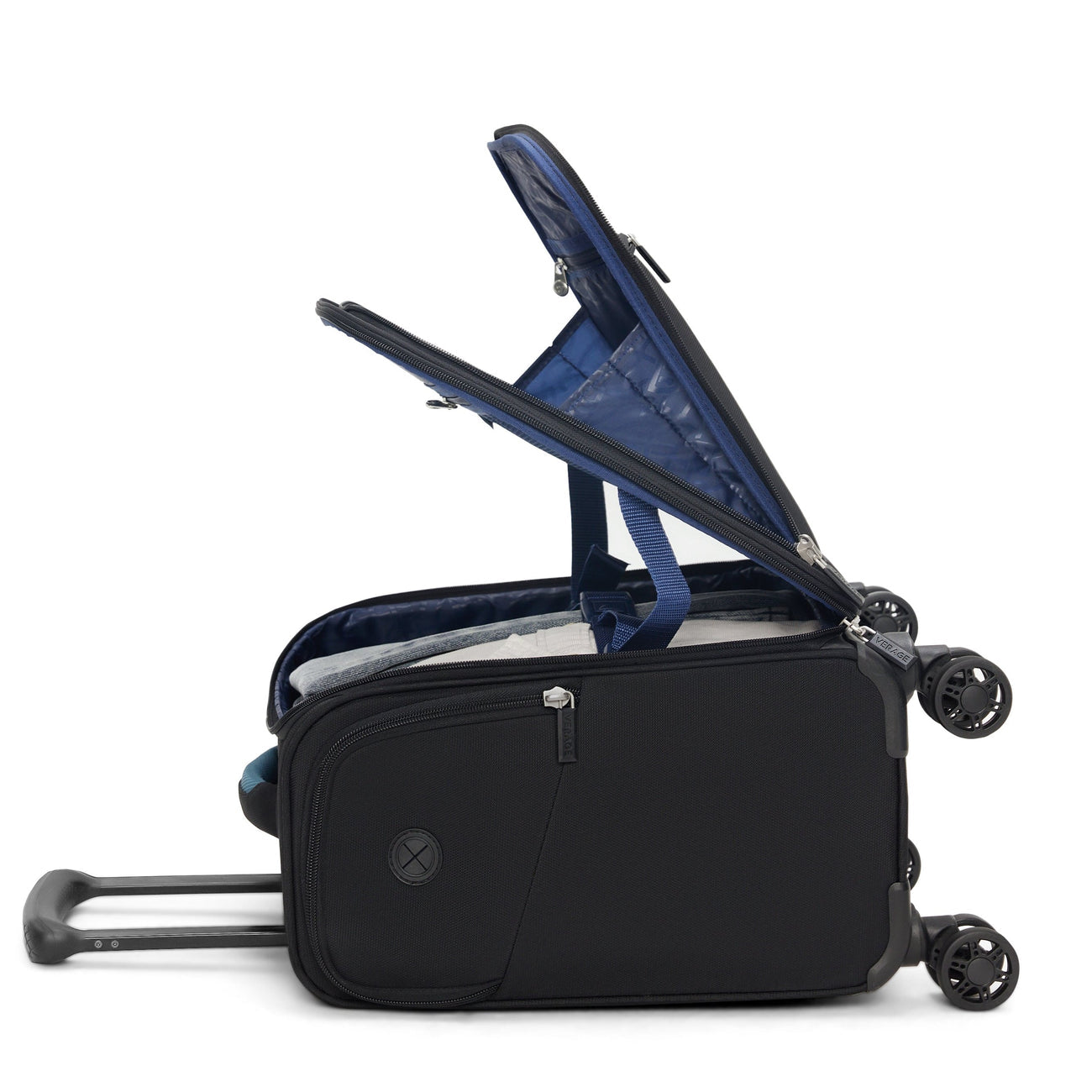 טרולי יוקרתי קטן 14" UNDERSEAT מתחת למושב המטוס הכולל USB מבית VERAGE דגם VISIONARY 10DW